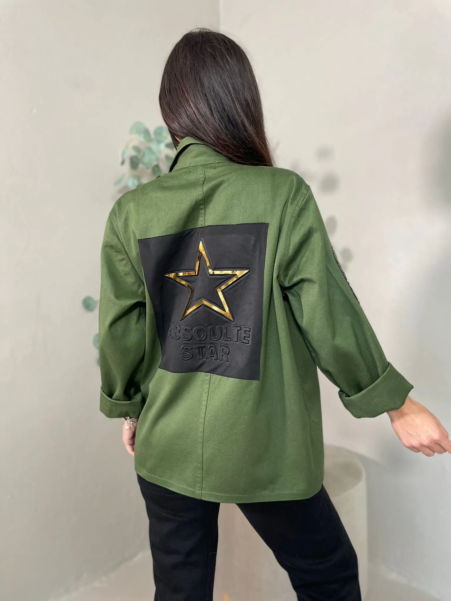 Giacca Militare Vintage Star Oro