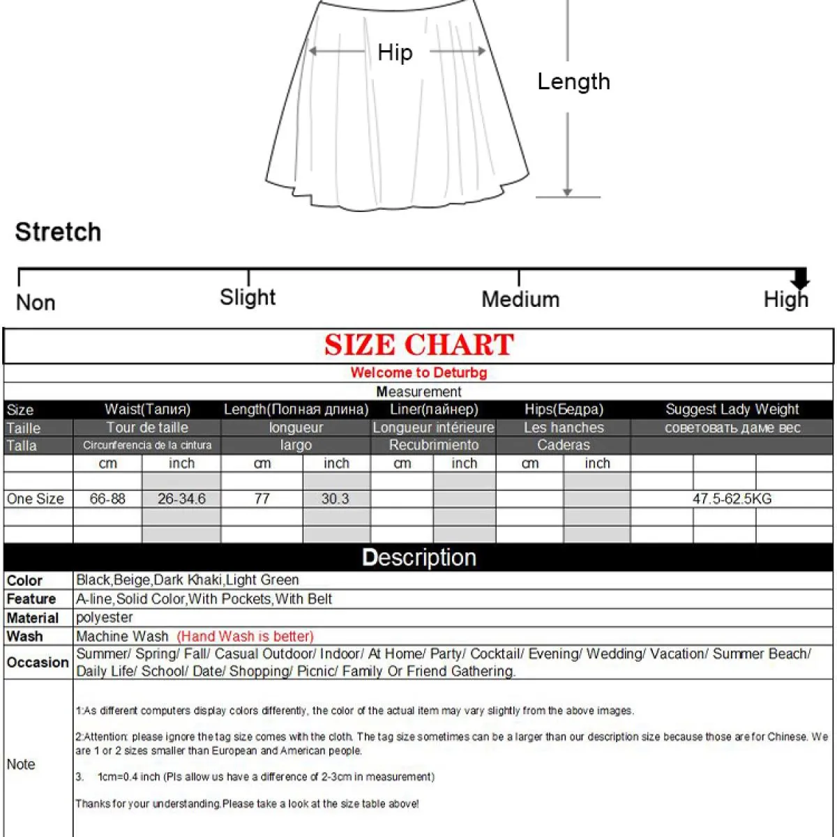 Gonna longuette elegante tinta unita da donna con cintura Tasche laterali a vita alta moda Slim Gonne midi 2023 Primavera K249