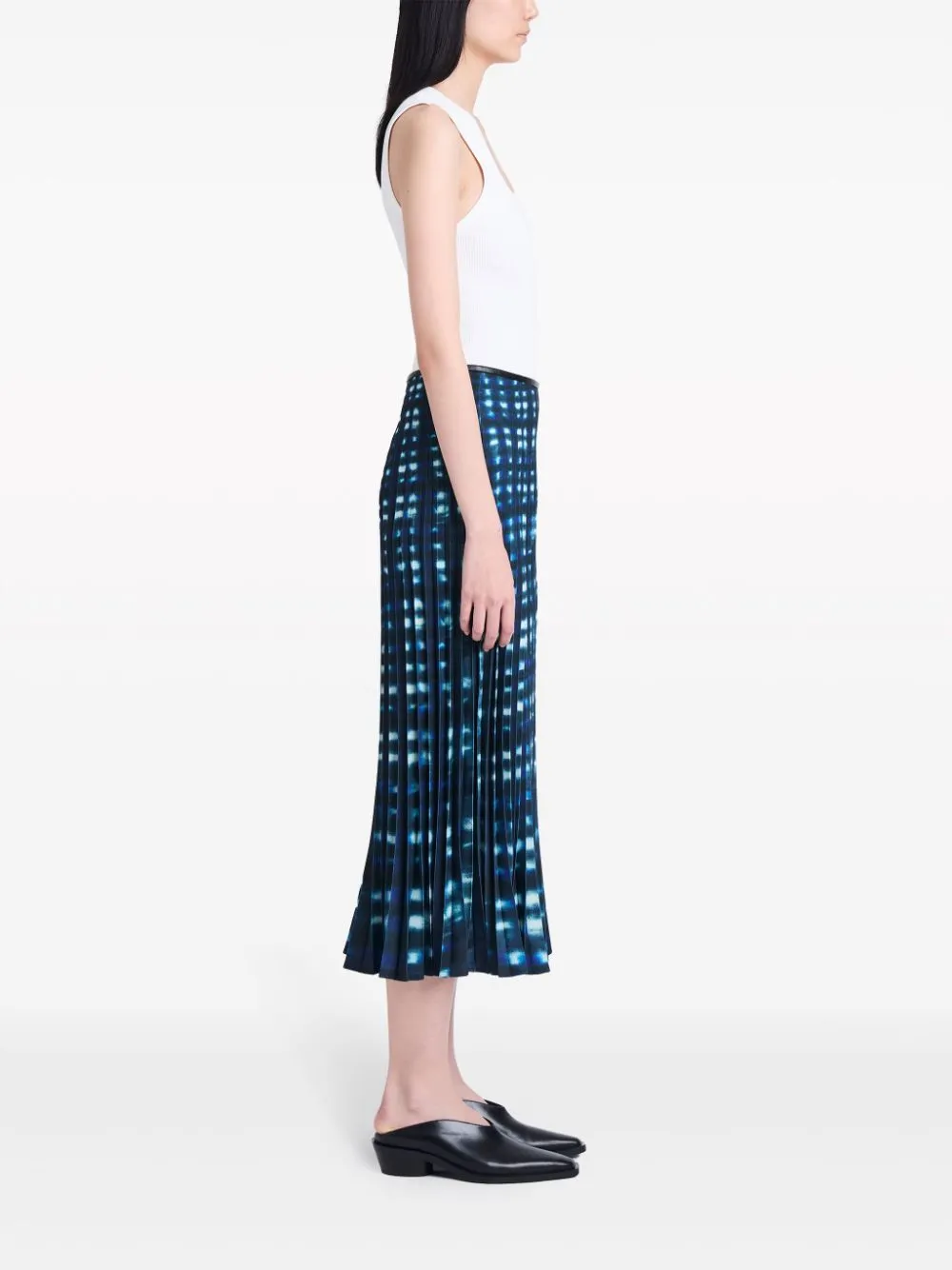 Gonna midi Piper con fantasia tie dye multicolore Proenza schouler white label - donna