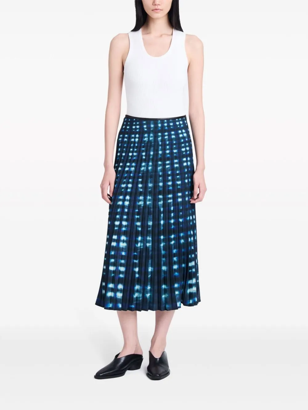 Gonna midi Piper con fantasia tie dye multicolore Proenza schouler white label - donna