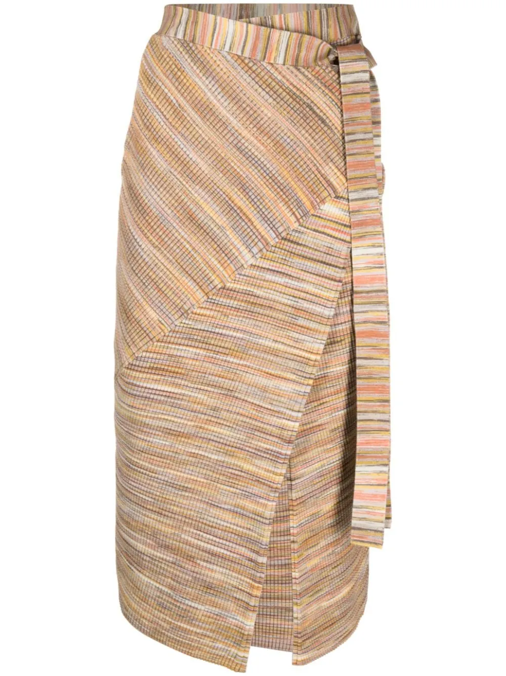 Gonna Paris Space Dye in marrone - donna