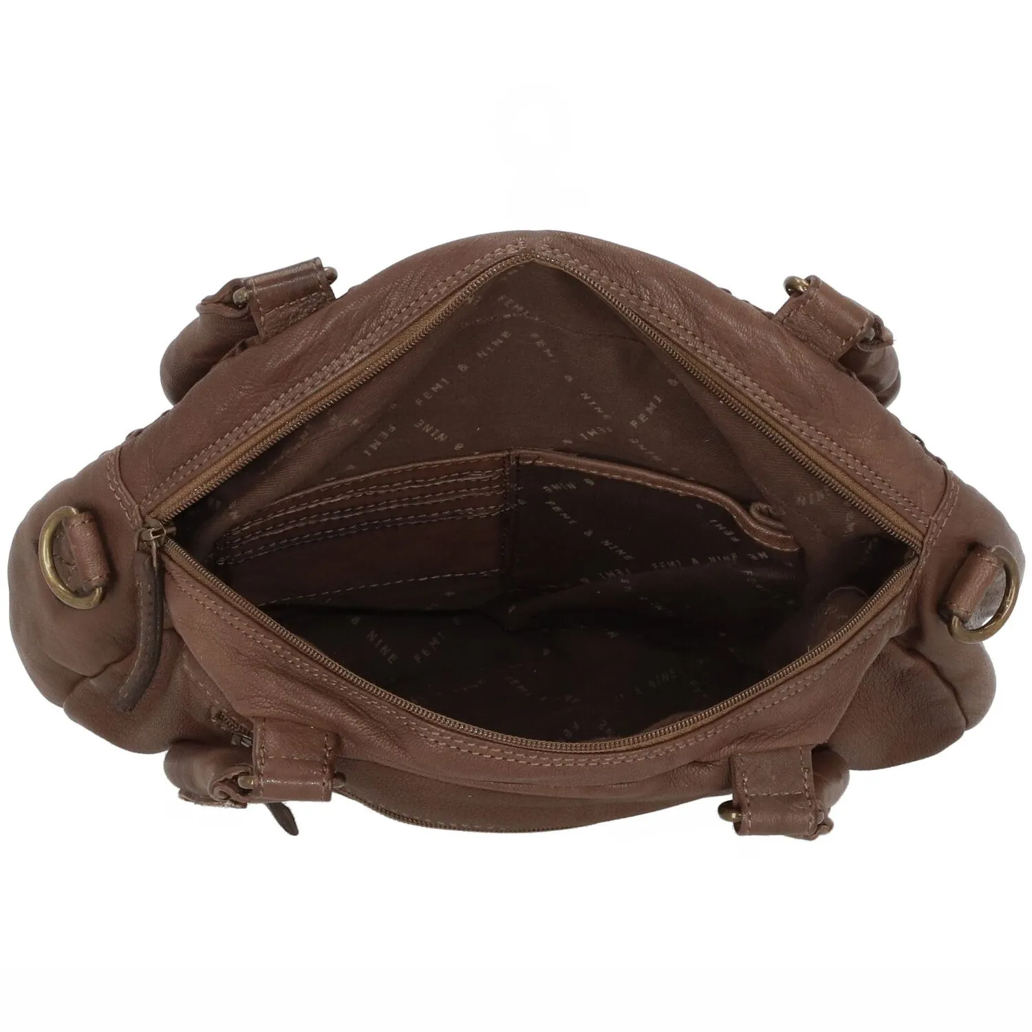 Greenland Nature Femi & Nine Borsa a tracolla in pelle 34 cm