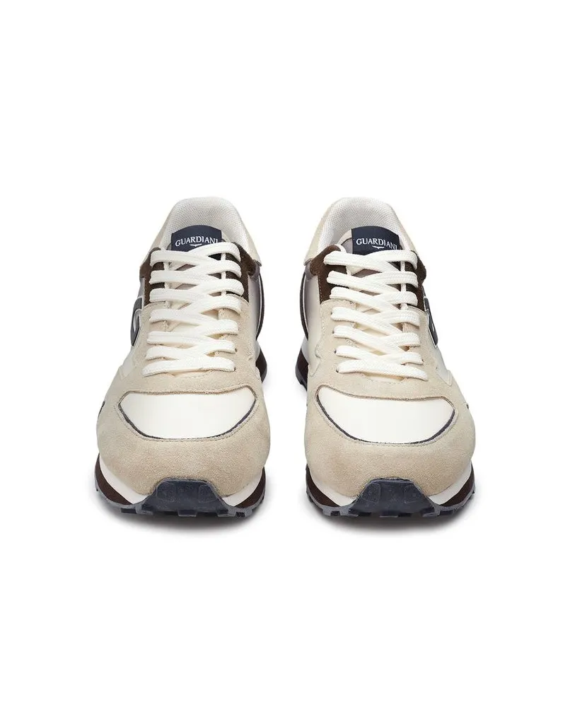 GUARDIANI WEN 3162 LOW sneakers casual scarpe uomo pelle grigio