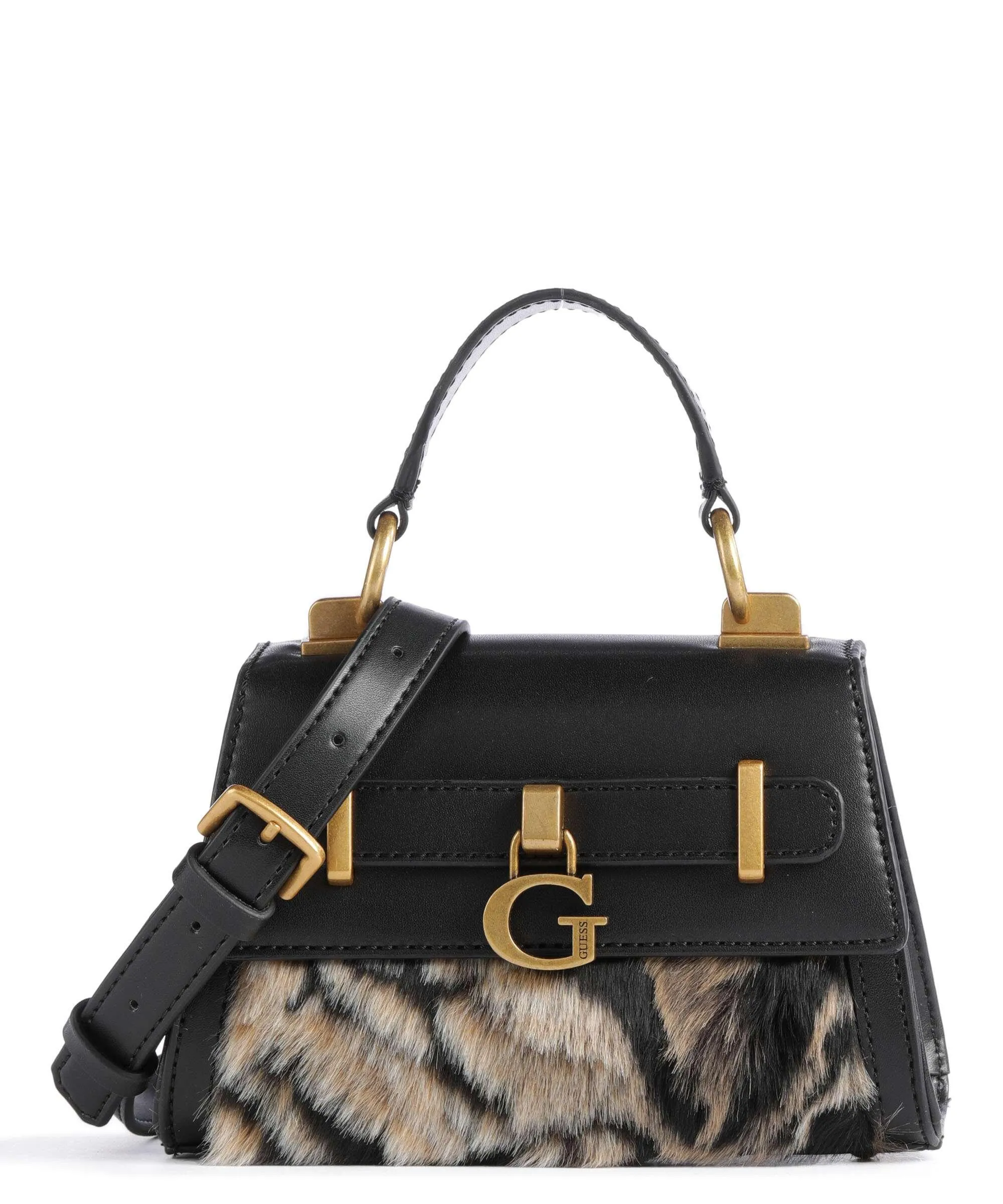  Guess Bergen Micro Borsa a tracolla pelle sintetica nero  