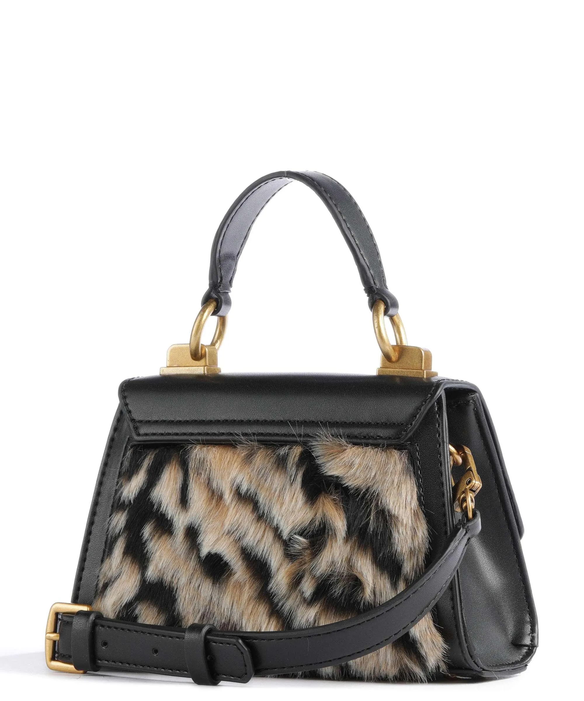  Guess Bergen Micro Borsa a tracolla pelle sintetica nero  