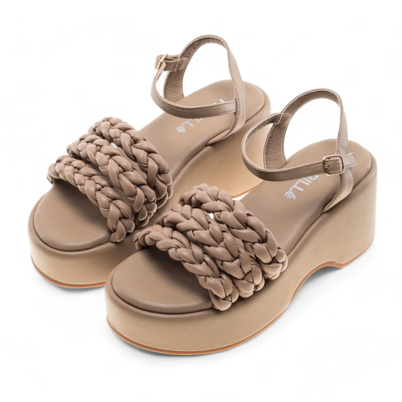 Habillé sandali platform beige Tamara