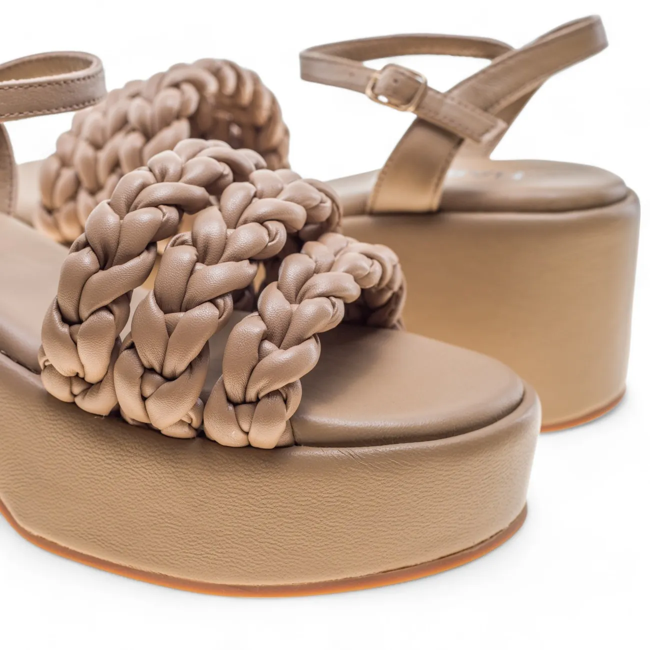 Habillé sandali platform beige Tamara