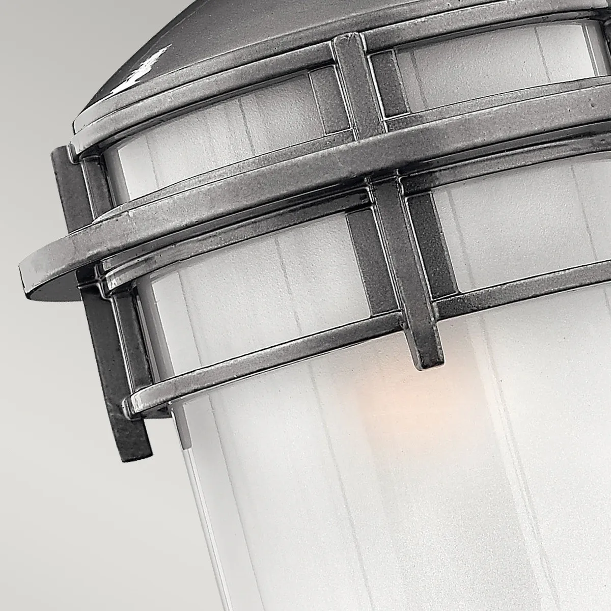 Hinkley  Lanterna a parete media da esterno in alluminio e diffusore in vetro a 1 luce Reef - 60W