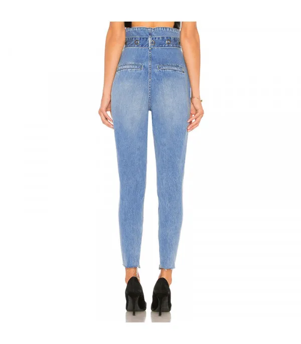 Jeans vita altissima tulipano