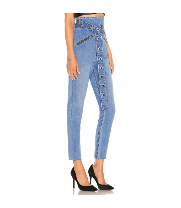 Jeans vita altissima tulipano