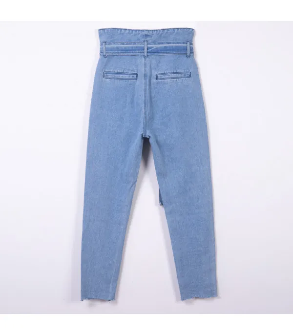 Jeans vita altissima tulipano