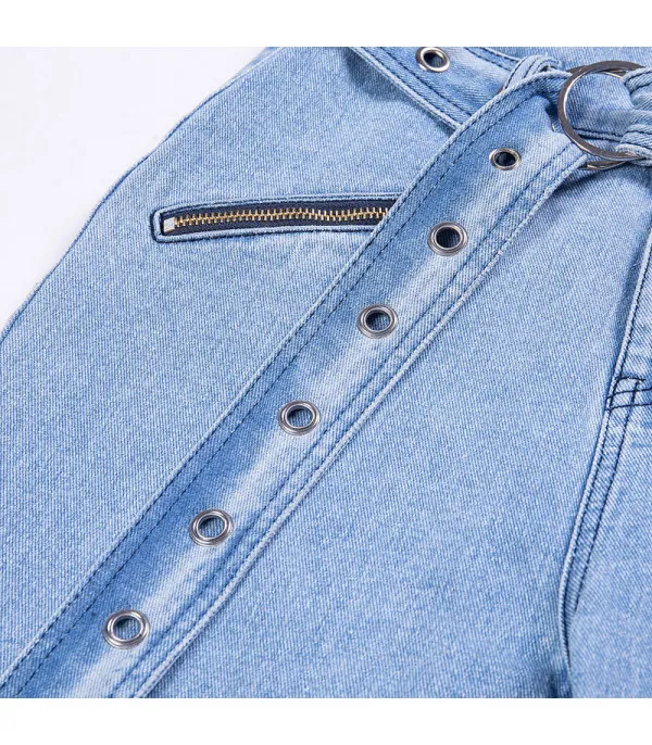Jeans vita altissima tulipano