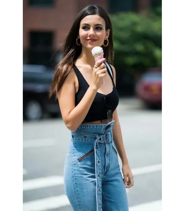 Jeans vita altissima tulipano