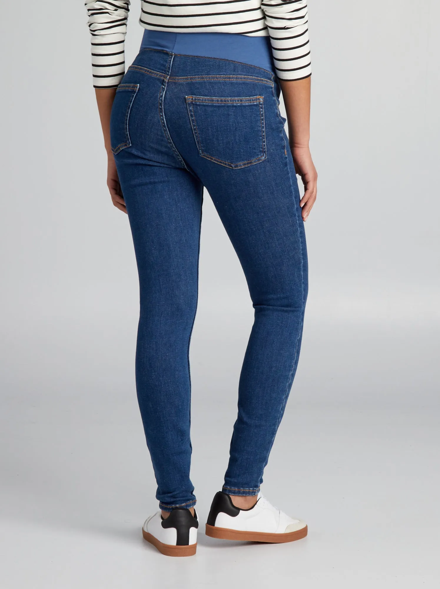 Jeggings premaman con fascia - BLU