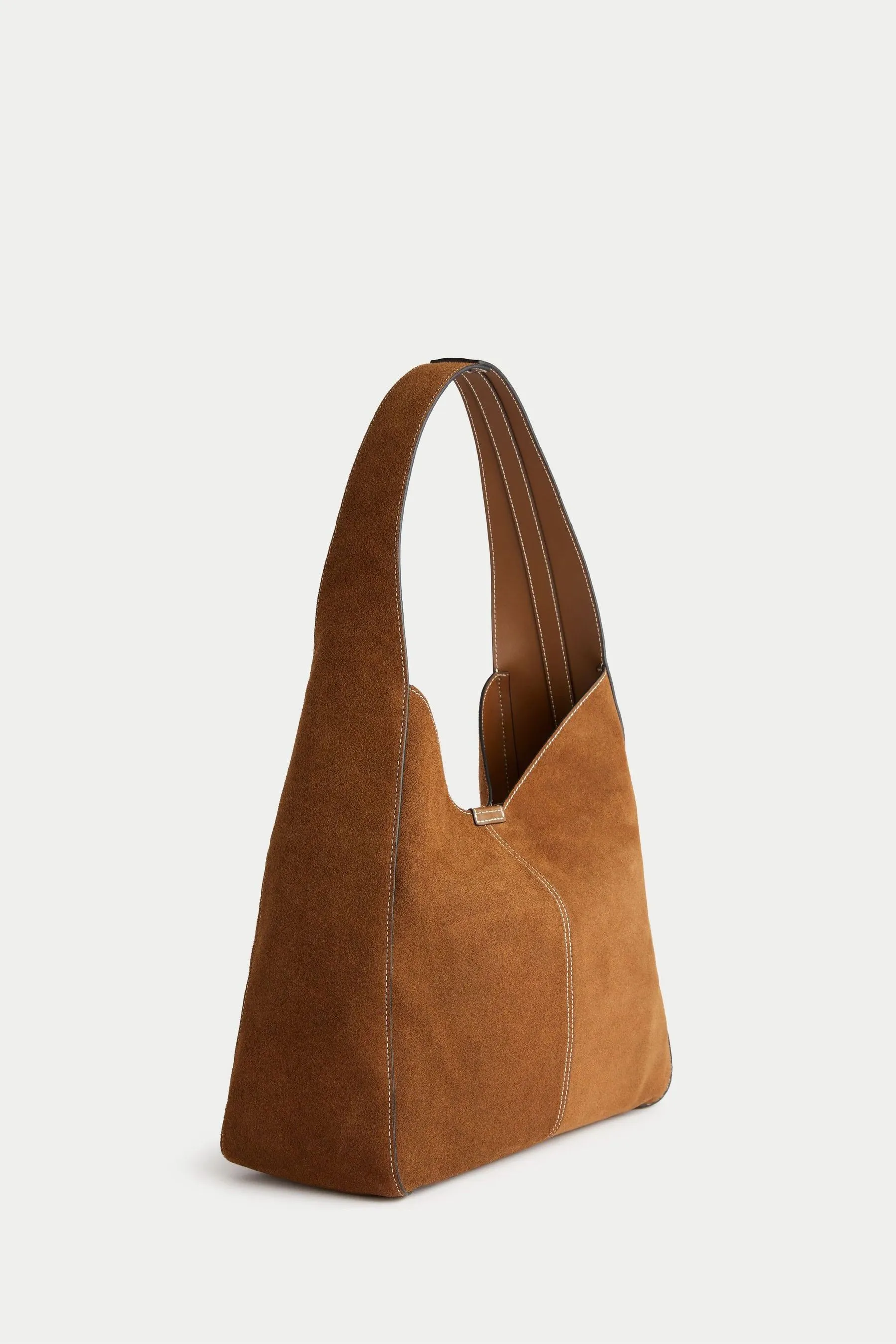 Jigsaw - Borsa morbida in pelle scamosciata da donna