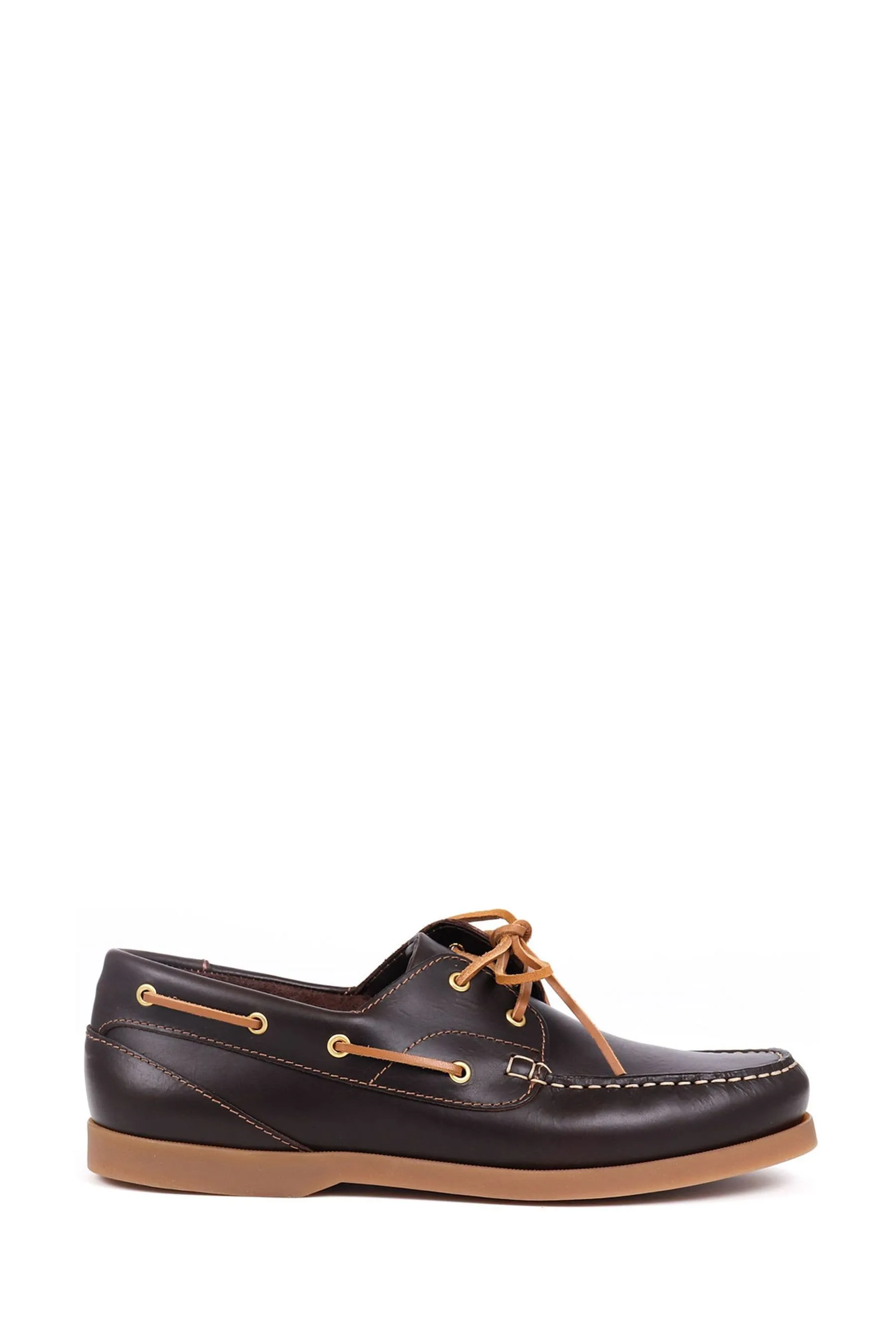 Jones Bootmaker - Parsons - Marrone Scarpe da barca in pelle    