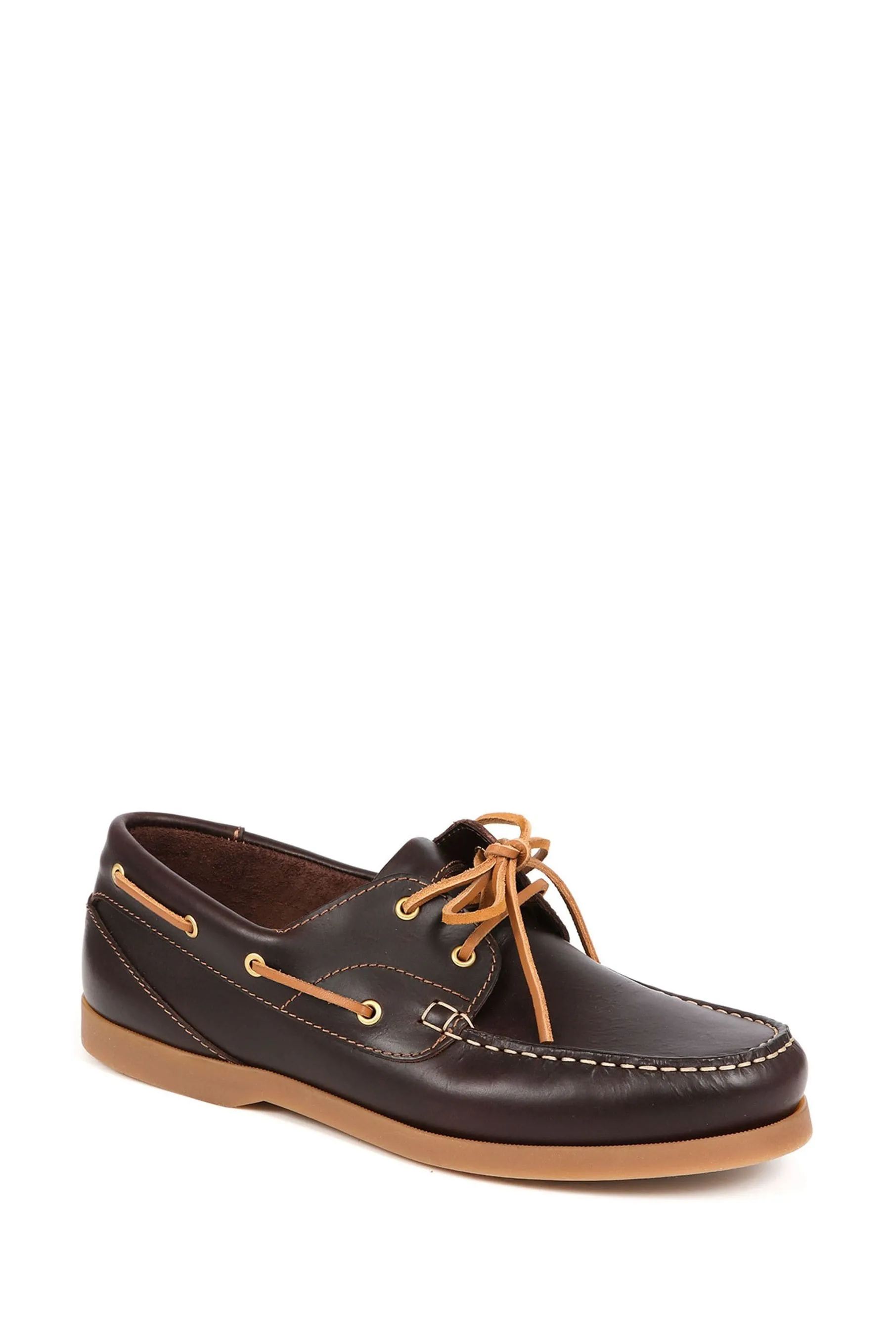 Jones Bootmaker - Parsons - Marrone Scarpe da barca in pelle    