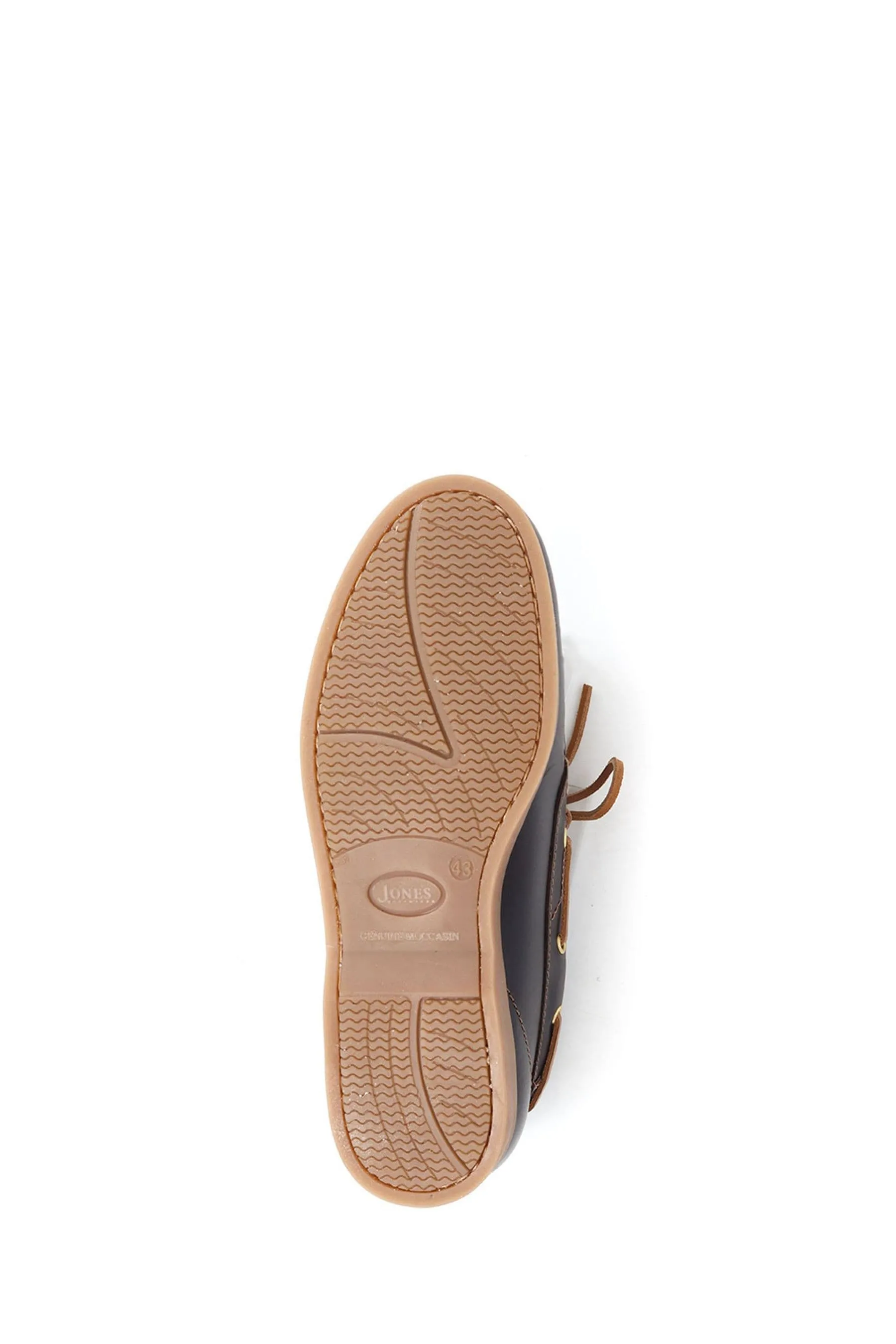 Jones Bootmaker - Parsons - Marrone Scarpe da barca in pelle    