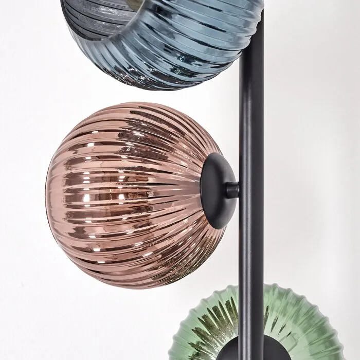 Koyoto Lampada da terra 33 cm Blu, Verde, Ramato, 5-Luci