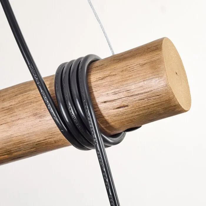 Koyoto Lampadario a sospensione, Lampada a sfera, Lampada a sospensione Écru, Nero, 3-Luci