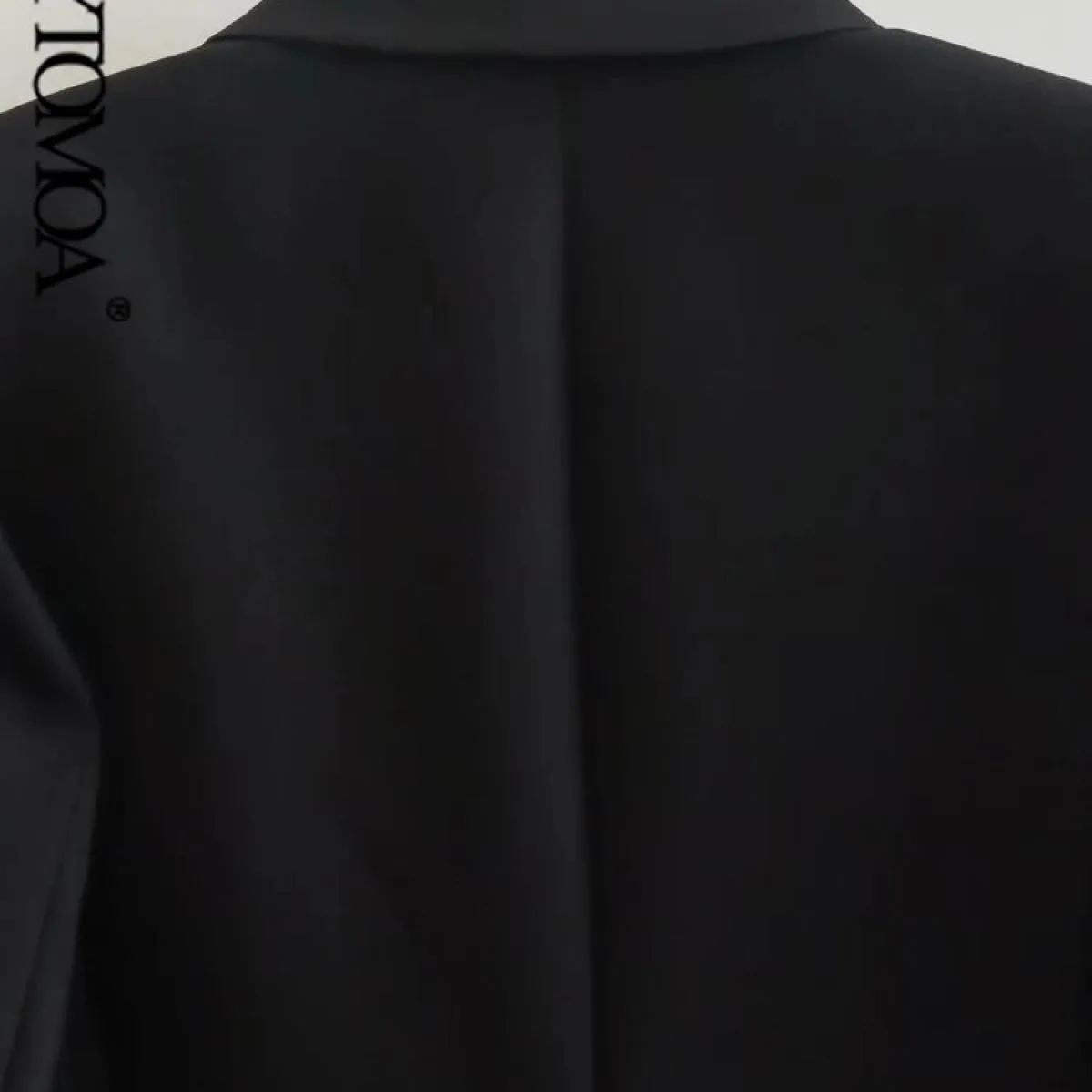 Kpytomoa Cappotto blazer patchwork doppio petto moda donna Cappotto vintage a maniche lunghe con patta Capispalla femminile Gile