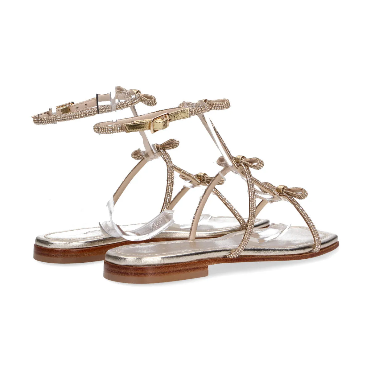 Le Premiere pas sandali con strass platino