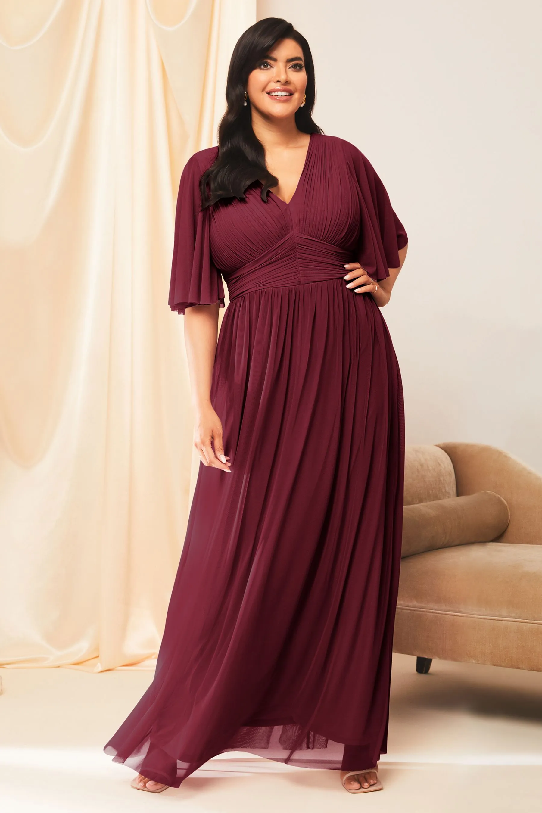 Lipsy - Empire Manica corta - Abito maxi da damigella