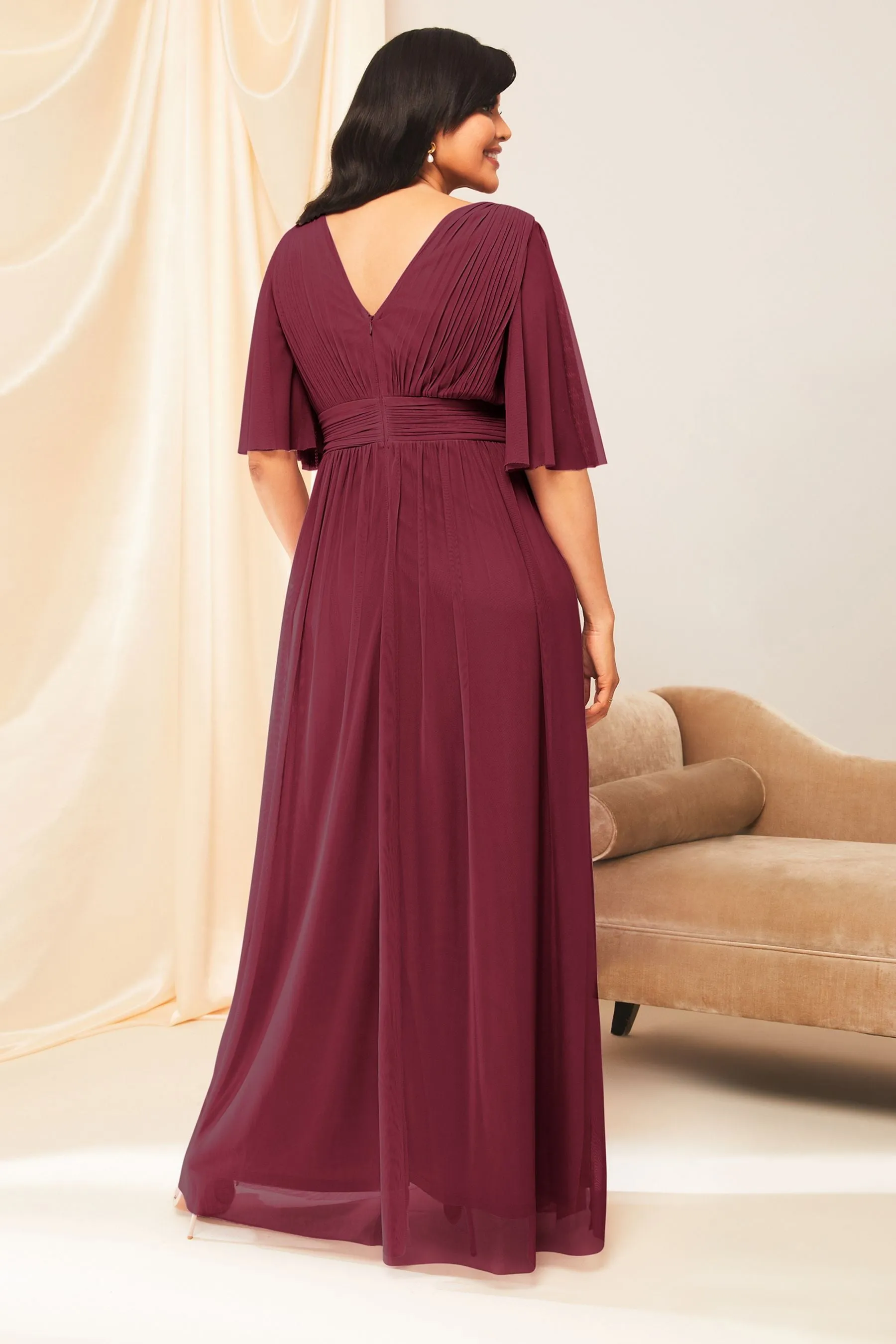 Lipsy - Empire Manica corta - Abito maxi da damigella