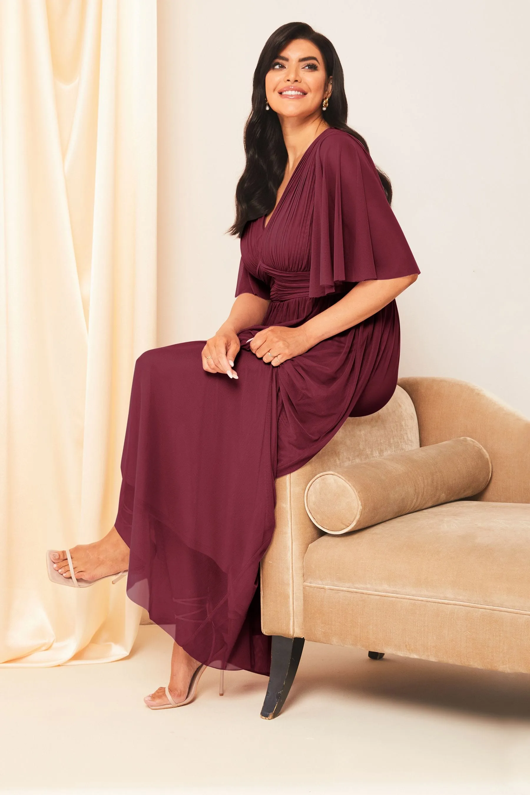 Lipsy - Empire Manica corta - Abito maxi da damigella