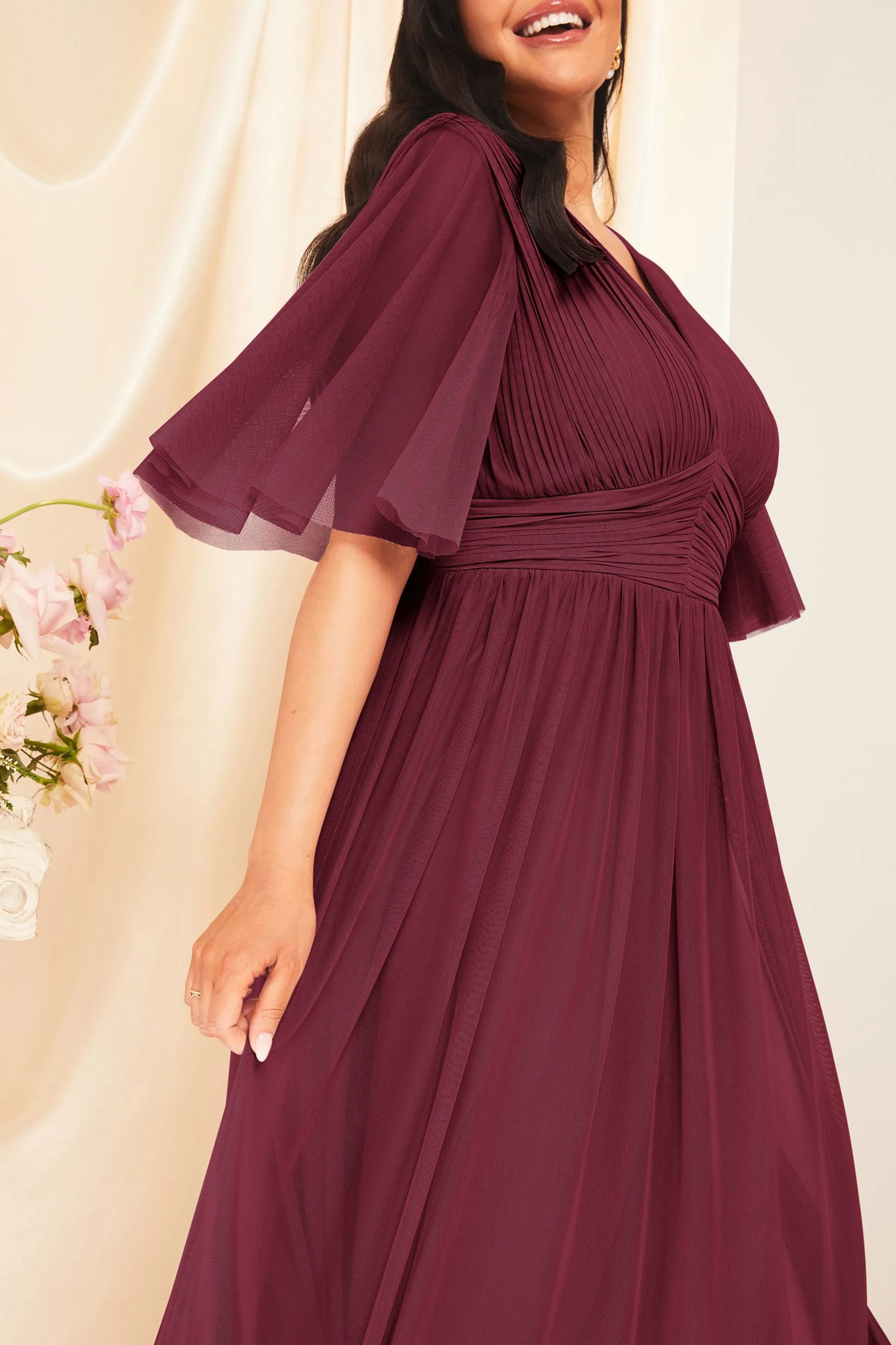 Lipsy - Empire Manica corta - Abito maxi da damigella