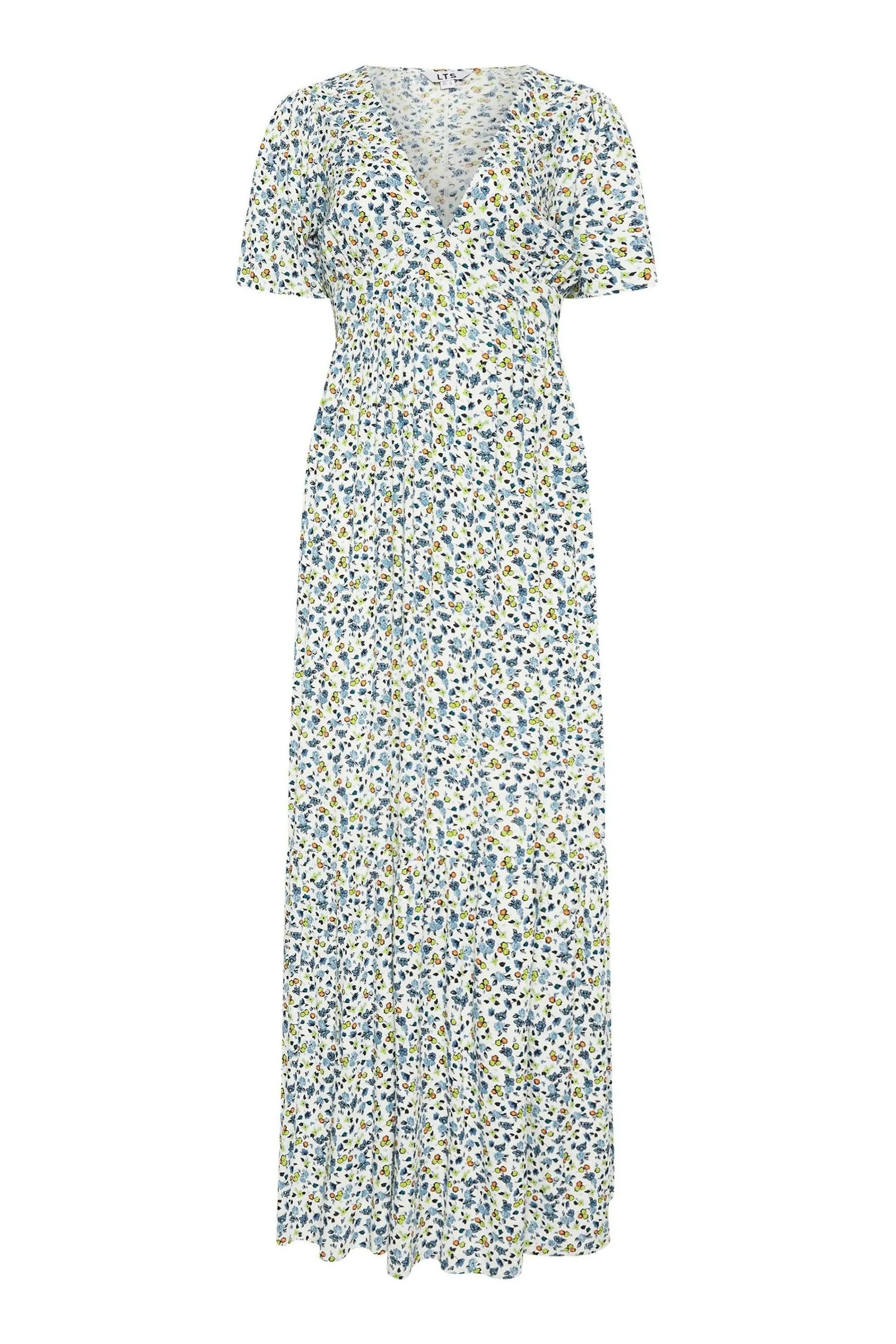 Long Tall Sally Manica corta - Abito maxi a fiorellini