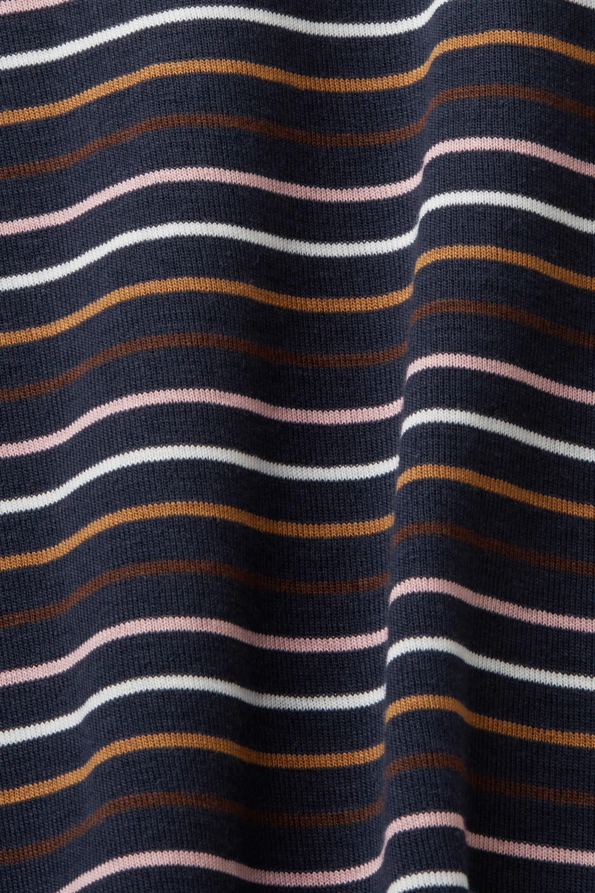 Maglia a manica lunga a righe, cotone biologico