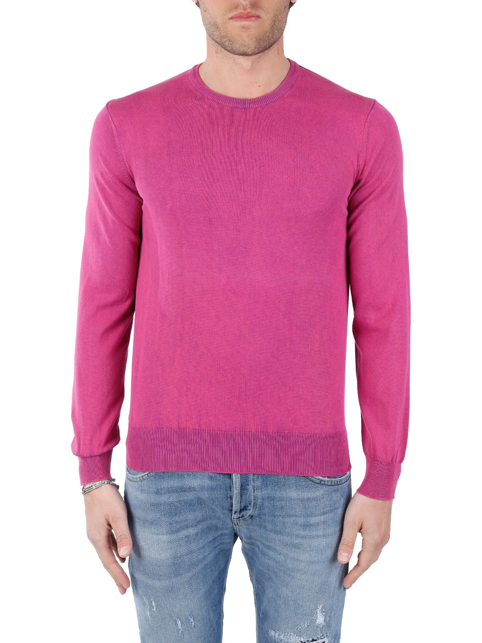 MAGLIA FUCSIA IN COTONE