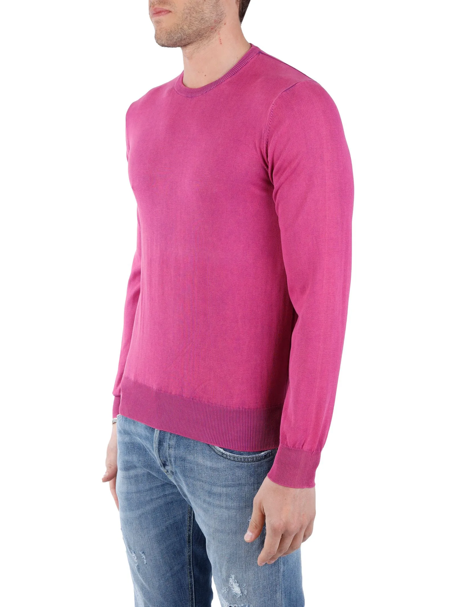 MAGLIA FUCSIA IN COTONE