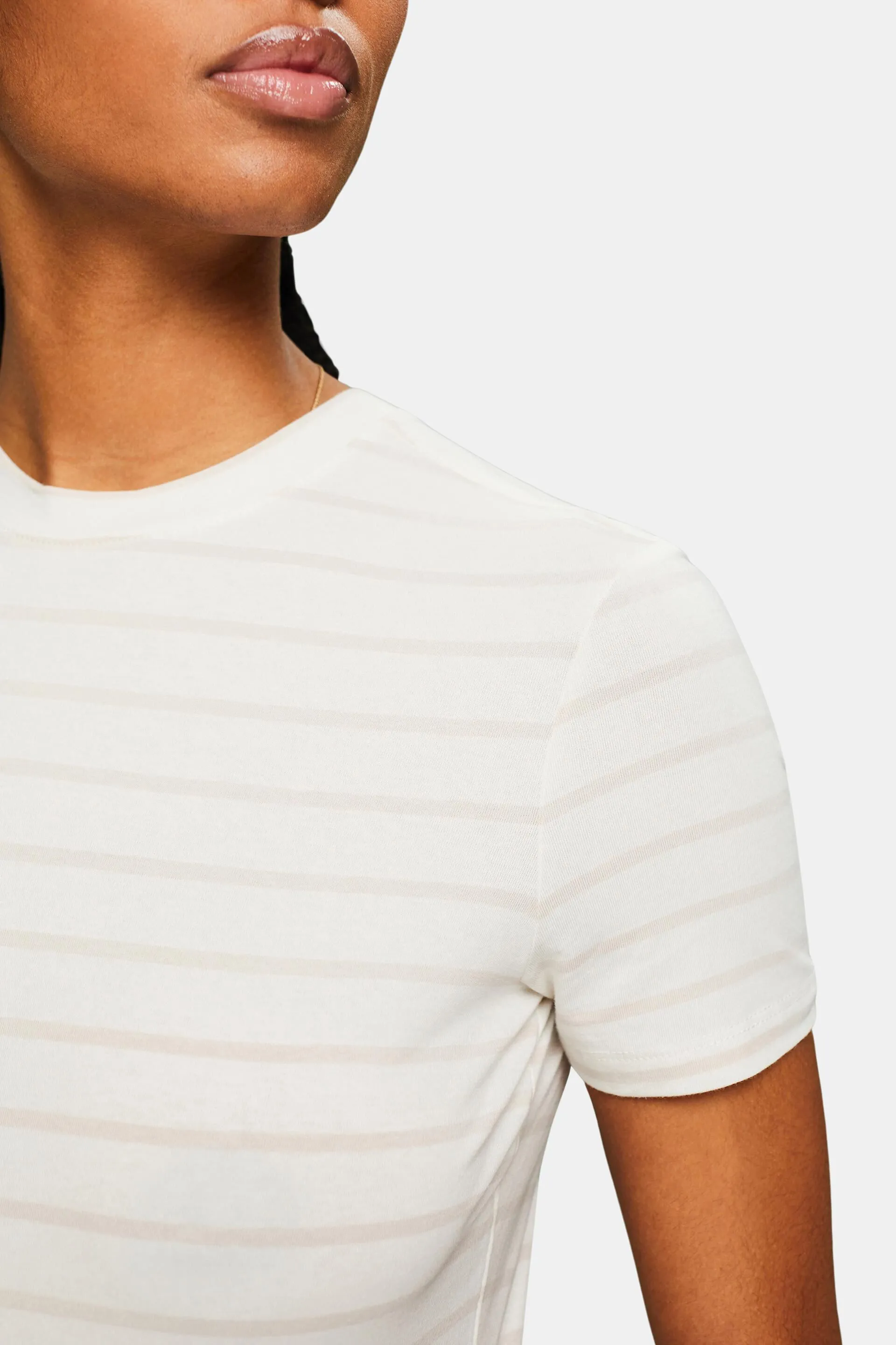 Maglia girocollo a righe