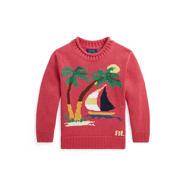 Maglia in cotone con barca