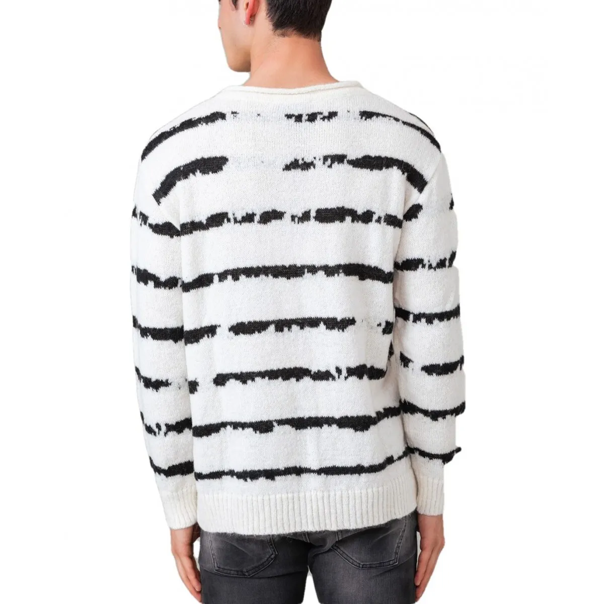 Maglia Jacquard A Righe