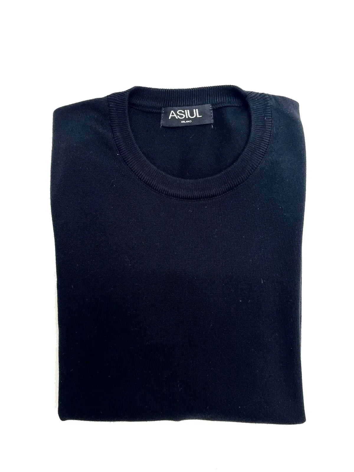 MAGLIA NERA IN COTONE