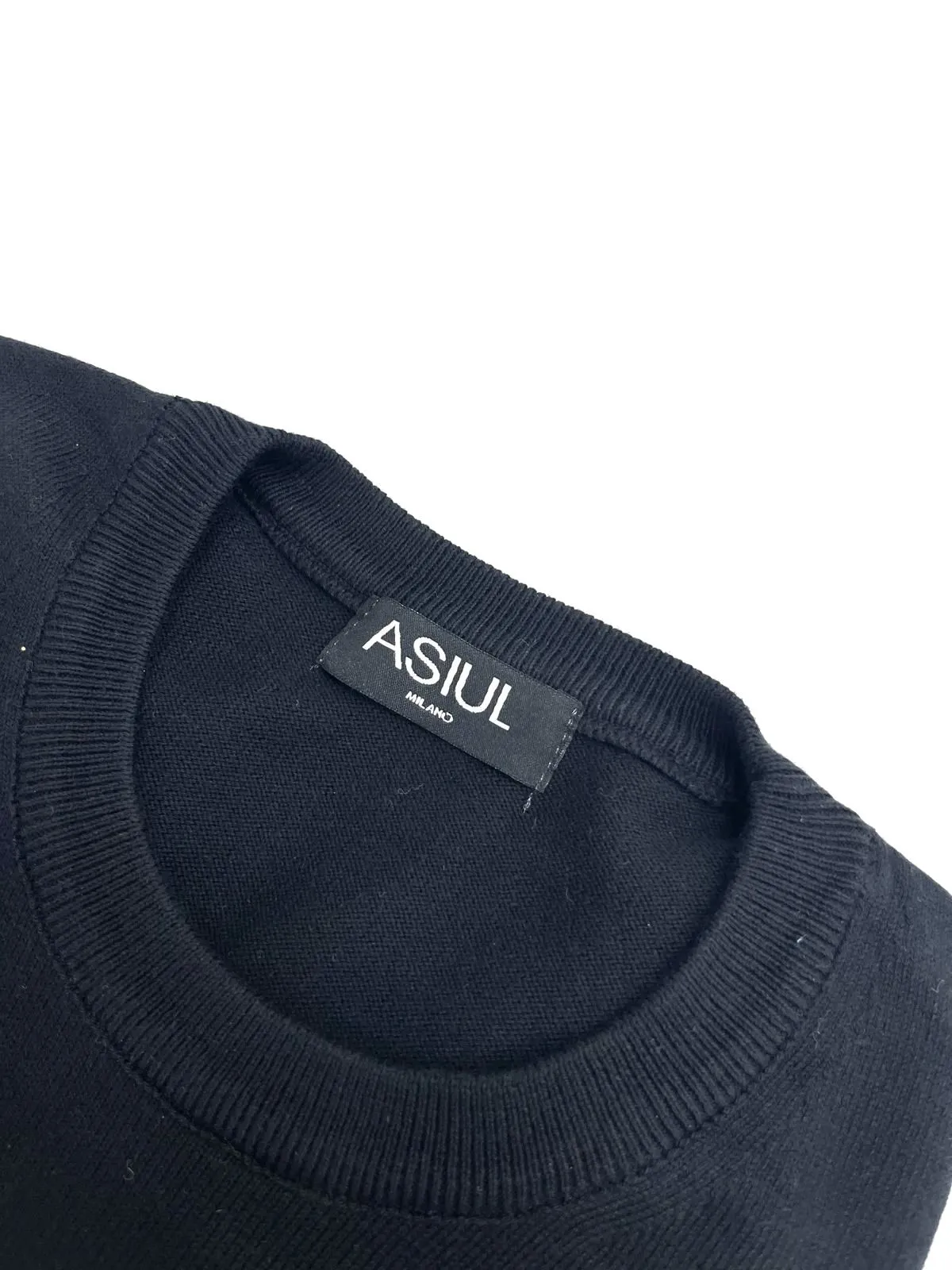 MAGLIA NERA IN COTONE