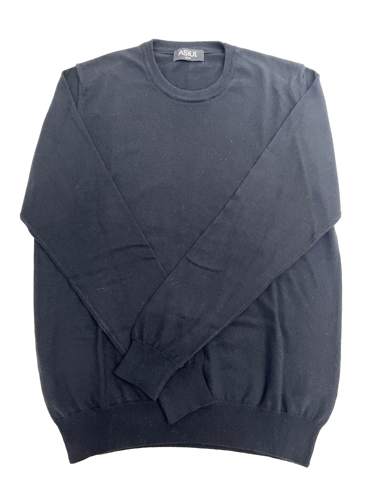MAGLIA NERA IN COTONE