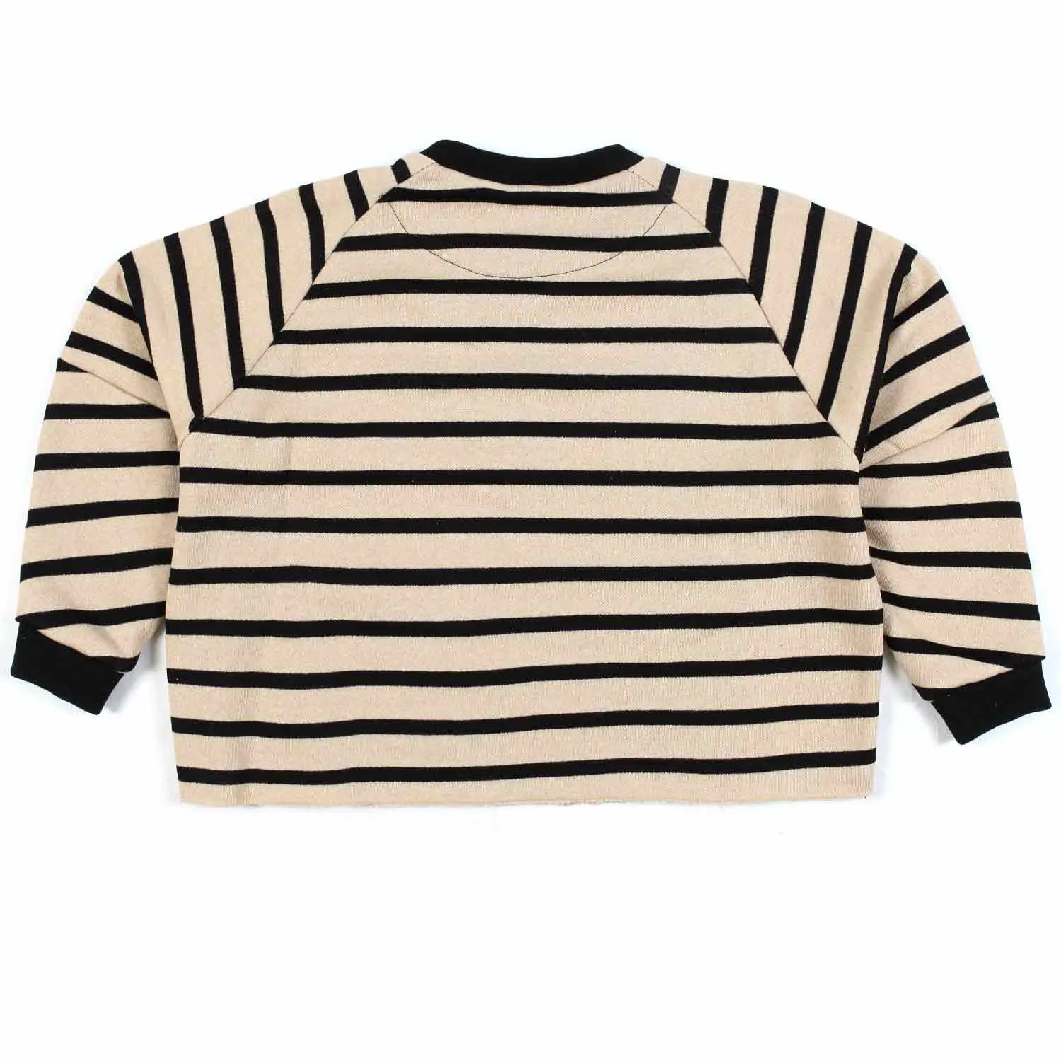 Maglia Panna A Righe Nere Bambina E Teen
