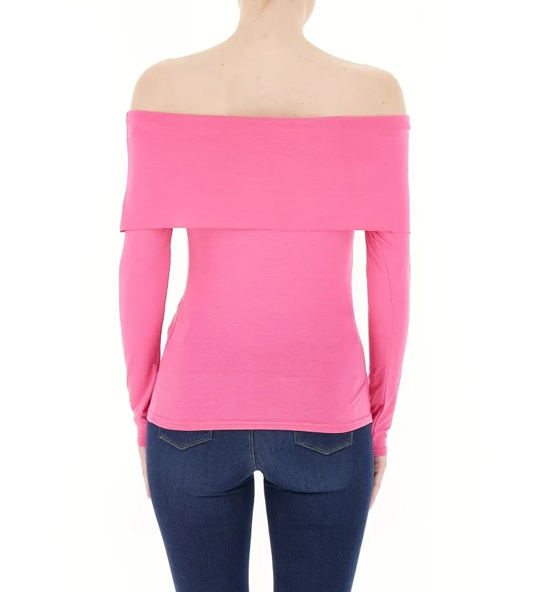 Maglia scollo Bardot