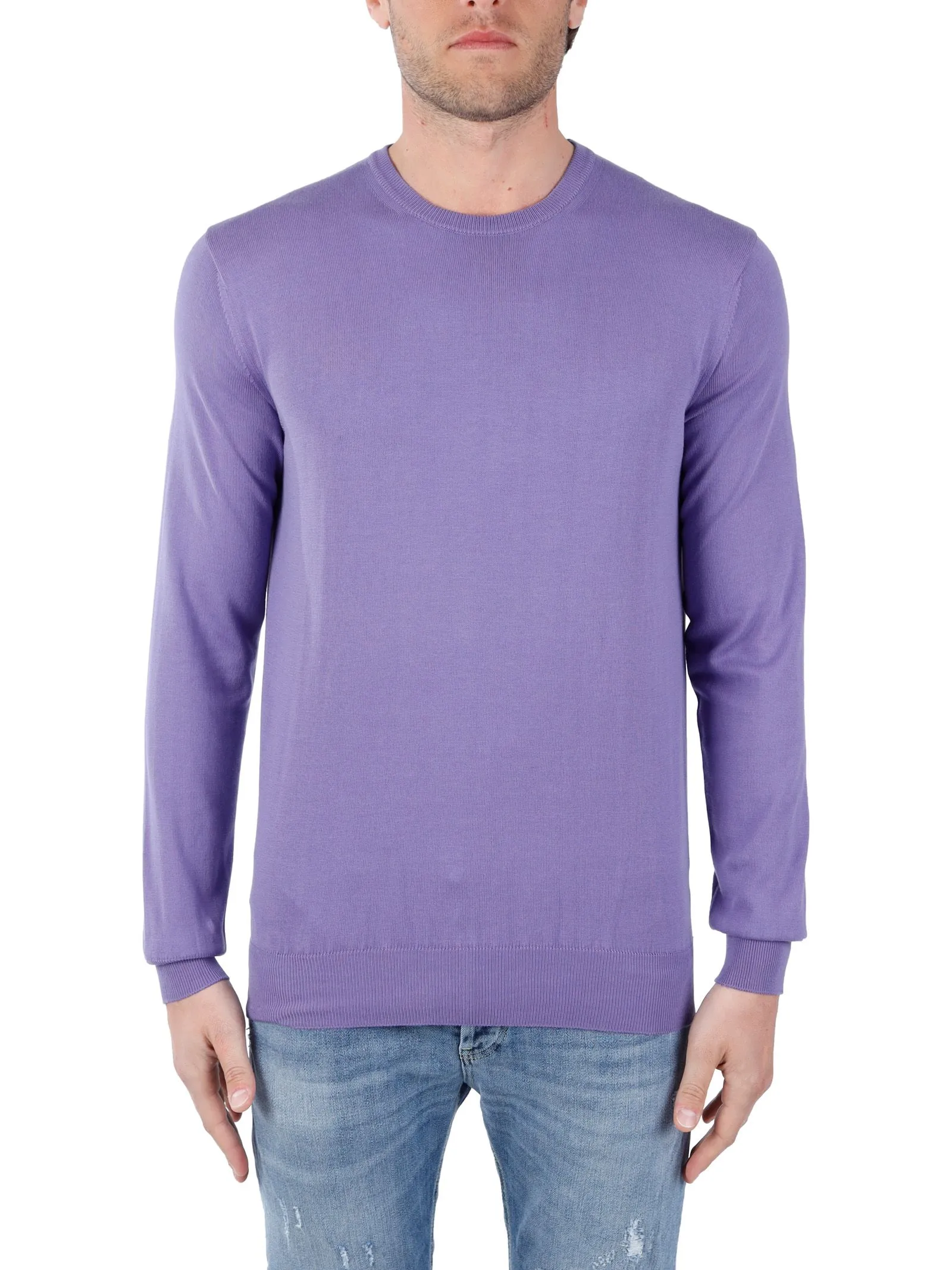 MAGLIA VIOLA IN COTONE