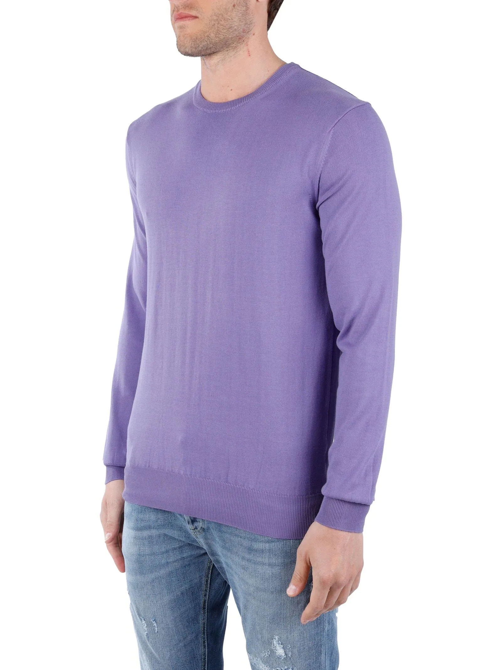 MAGLIA VIOLA IN COTONE