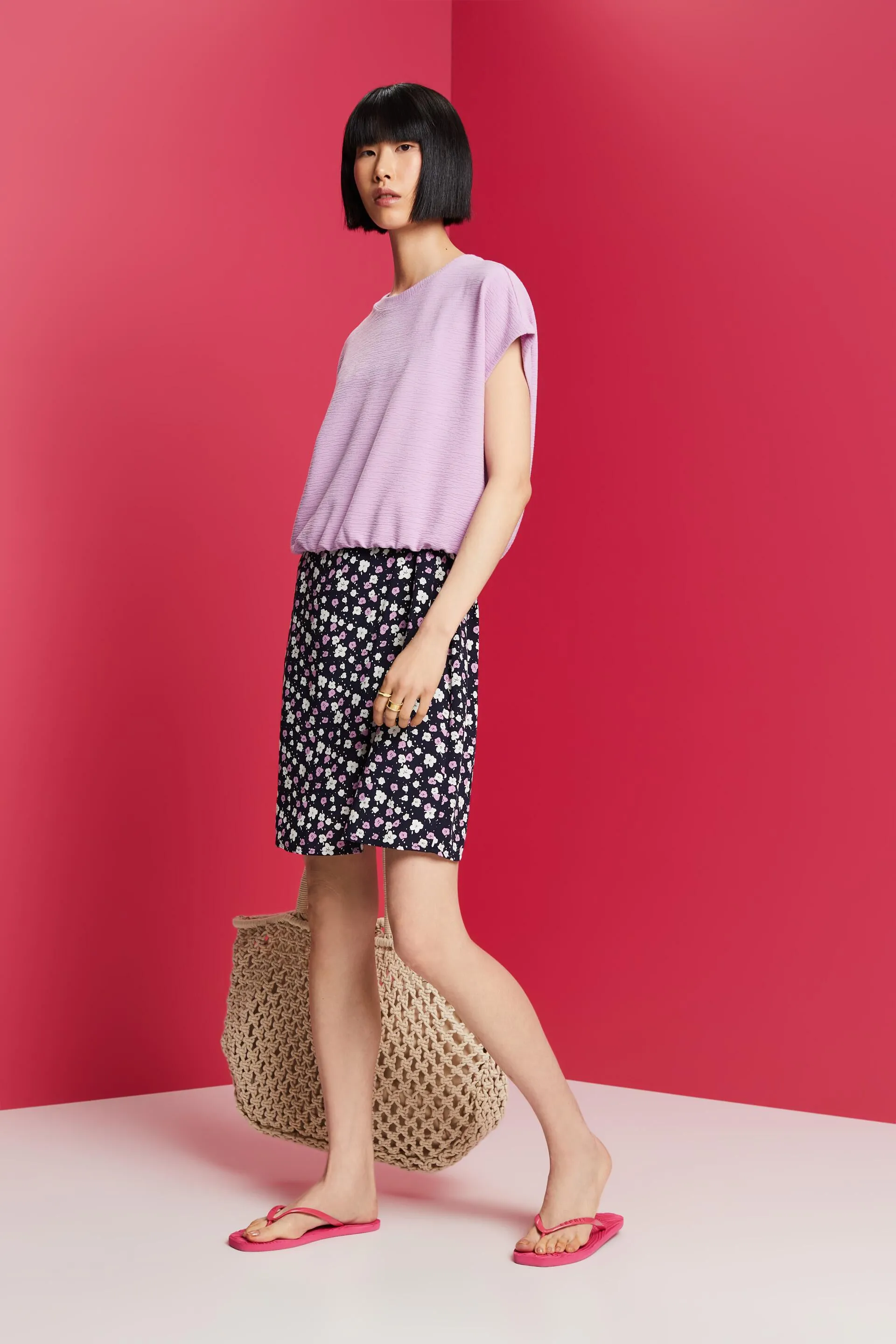 Maglietta a blouson in maglia