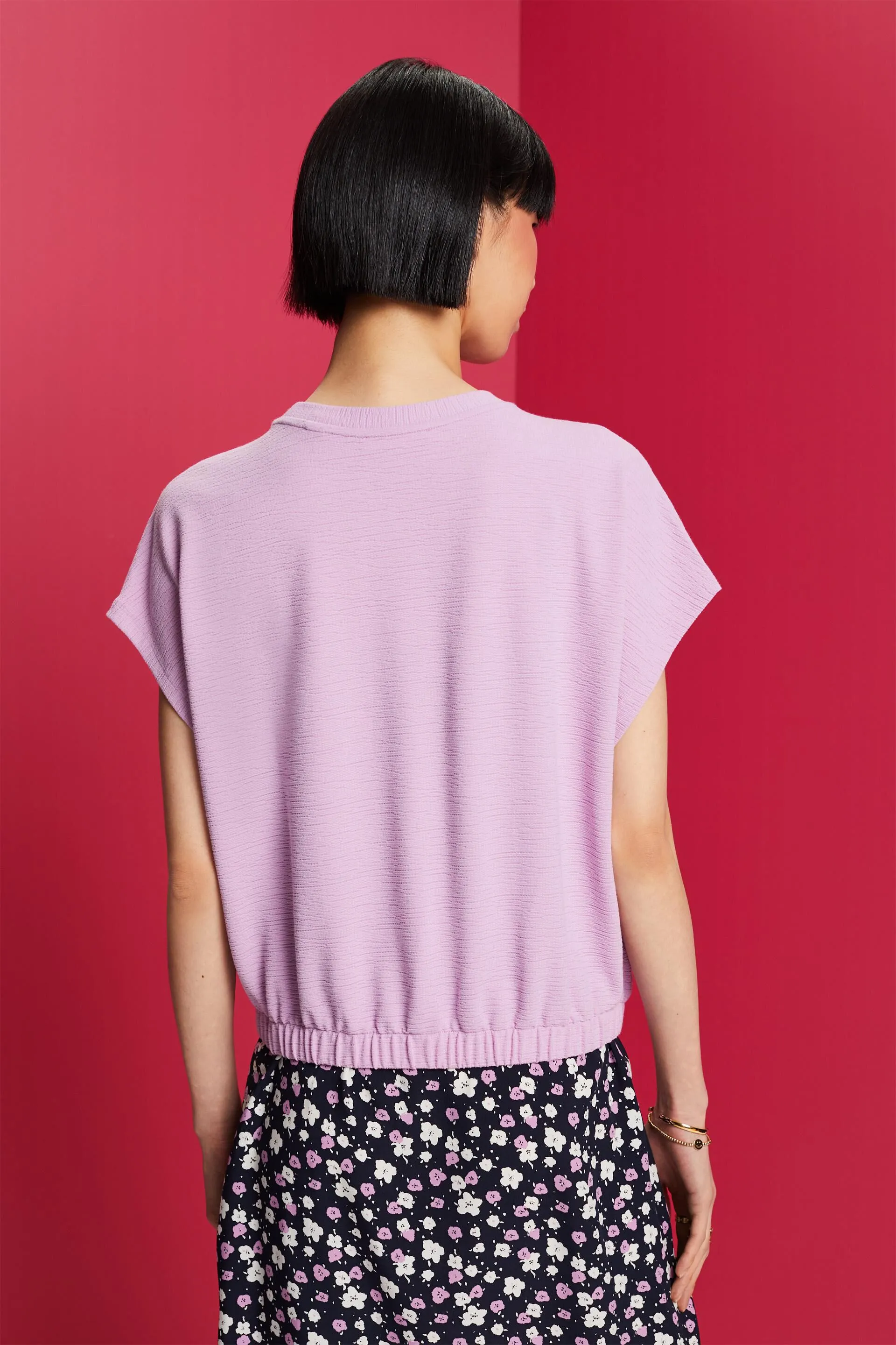 Maglietta a blouson in maglia
