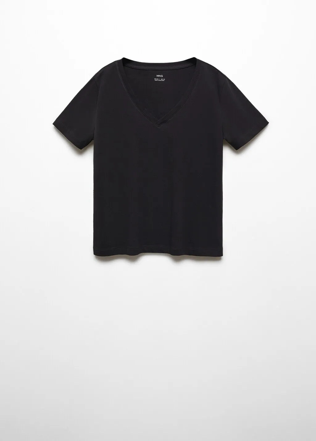 Maglietta cotone collo a V