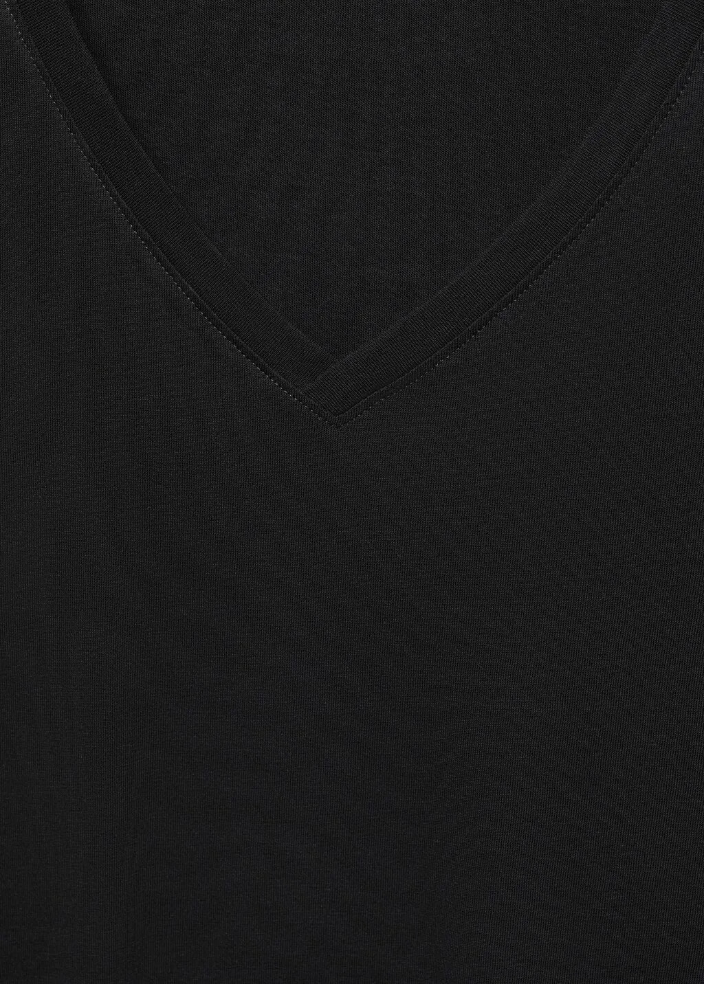 Maglietta cotone collo a V