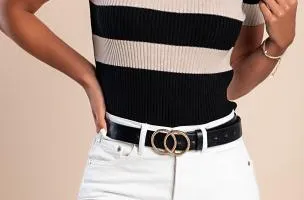 Maglietta lavorata a maglia con maniche corte, beige
