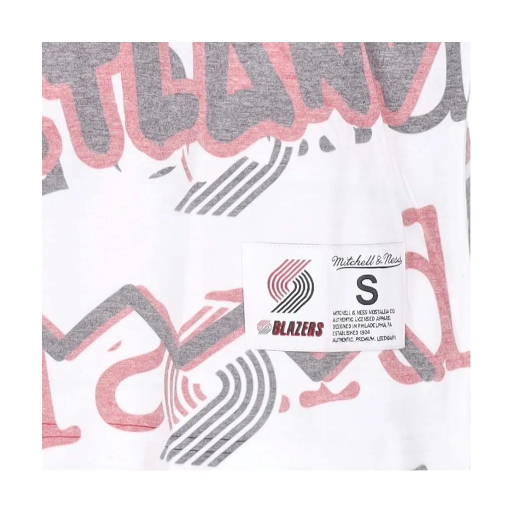 maglietta uomo nba jumbotron 20 sublimated tee hardwood classics porbla WHITE/ORIGINAL TEAM COLORS